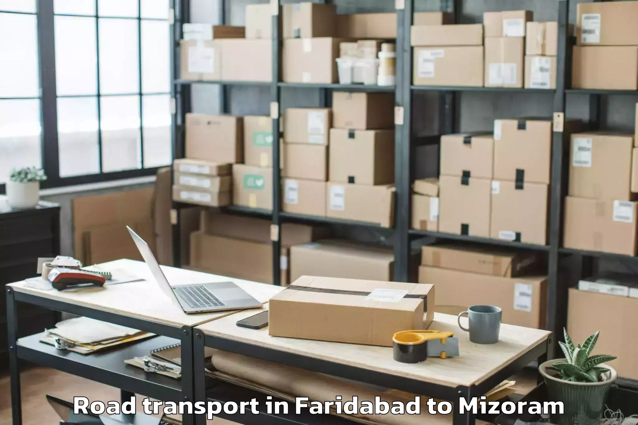 Leading Faridabad to Thenzawl Road Transport Provider